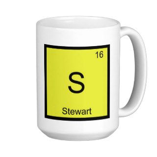 Stewart Name Chemistry Element Periodic Table Mug