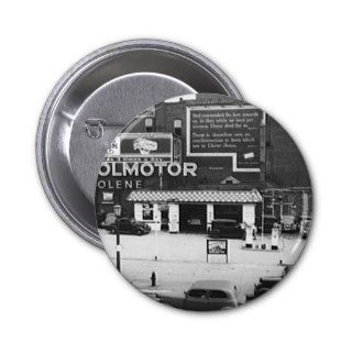 Gas Station Cleveland Ohio Vintage Photo Buttons