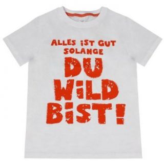 Wilde Kerle Jungen T Shirt 85405, Gr. 128, Weiß (001 white) Bekleidung