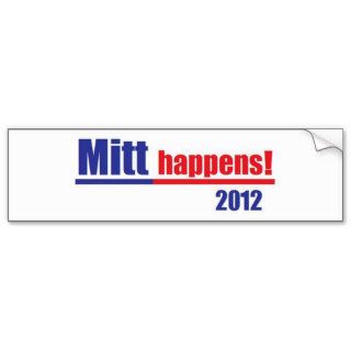 Mitt Romney "Mitt Happens" Bumper Stickers