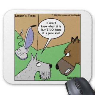 Dog VS. Vacuum Cleaner Funny Gifts & Collectibles Mouse Pad
