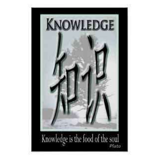Knowledge   Chinese Symbol Posters