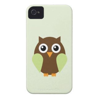 Cute Green Owl iPhone 4 Cases