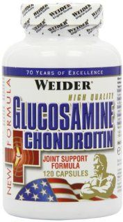 Weider Glucosamine + Chondroitin  120 Kapseln, 1er Pack (1 x 133 g) Lebensmittel & Getränke