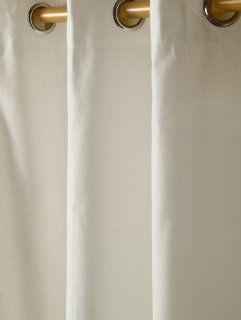 Vorhang "Plain Colour". 100 % Baumwolle. Vorhang Paar. Farben Weiß. Größe 137 x 182 cm. Pflegeleicht, zu Hause waschbar. Küche & Haushalt
