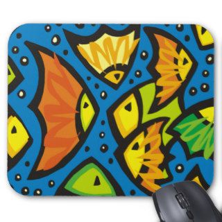 Abstract Art Fish (C) Mouse Pad