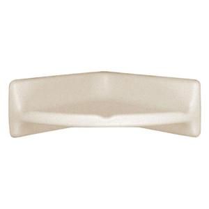 Daltile Bathroom Accessories Almond 8 3/4 in. x 8 3/4 in. Ceramic Corner Shelf Accessory Wall Tile 0135BA7801P