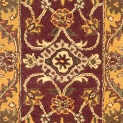 Safavieh Handmade Golden Jaipur Burgundy/ Gold Wool Rug (2'3 x 14') Safavieh Runner Rugs