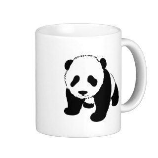 Black & White Panda Bear Mugs