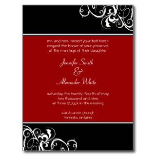 Wedding Invitation Post Card