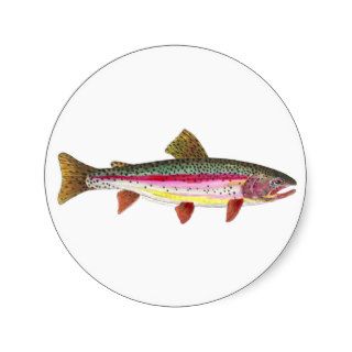 Rainbow Trout Fish Round Sticker