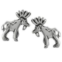 Tressa Collection Sterling Silver Moose Stud Earrings Tressa Sterling Silver Earrings
