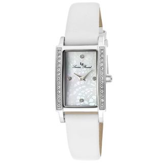 Lucien Piccard Women's 'Monte Baldo' White Genuine Leather Watch Lucien Piccard Women's Lancaster Watches
