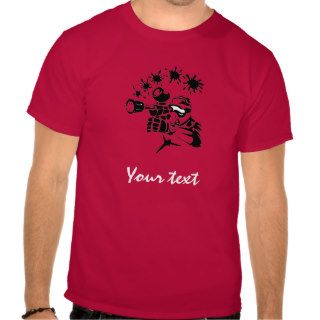 Red Paintball T shirt
