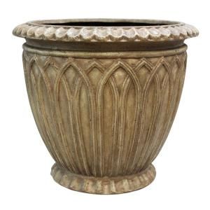 Southern Patio 21 in. Ivory Clearwater Planter HDP 016366