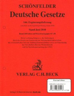 Deutsche Gesetze 144. Ergnzungslieferung   am Lager ca. 6 Wochen nach Erscheinen Bücher
