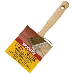 Wooster 4 in. Bristle/Polyester Bravo Stainer Brush 0F51190040
