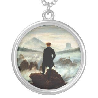 Wanderer Above the Sea of Fog, Caspar Friedrich Personalized Necklace