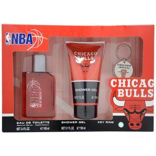 Air Val International 'NBA Chicago Bulls' Men's 3 piece Fragrance Gift Set Air Val International Gift Sets