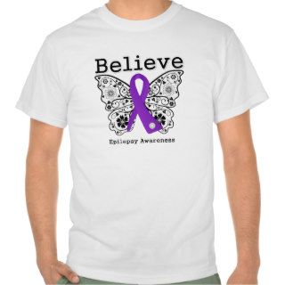 Believe Epilepsy Awareness T Shirts