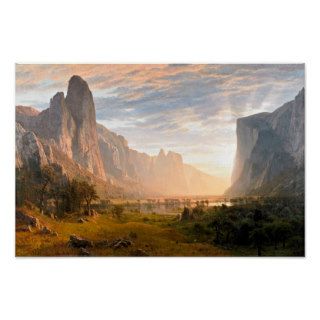 Looking down Yosemite Valley Poster