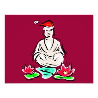 Christmas Buddha drawing Custom Invites