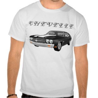 1970 Chevelle SS Black Finish T Shirt