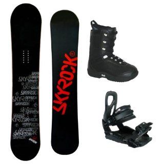Snowboardset Skyrock "Magic Black" 145 cm + Bindung Snow Pro "X Pro" + Softboots "C 20" EU 43 / MP 280 Sport & Freizeit