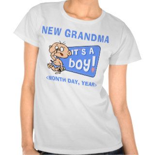 Funny New Grandson Personalized New Grandma T shirt