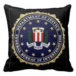 FBI Emblem Throw Pillow
