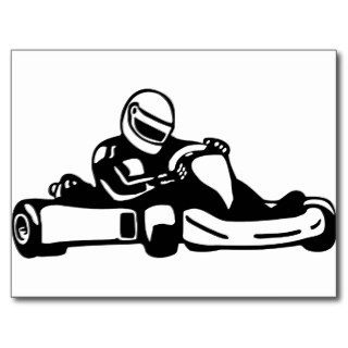 Go Kart Racing Post Cards