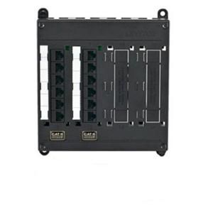 Leviton Structured Media Twist & Mount Patch Panel with 12 Cat 6 Ports   Black 005 476TM 612