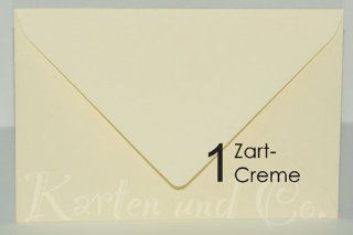 25 hochwertige Briefumschläge C5 / A5 156 x 220 mm Farbe 01 Zartcreme Bürobedarf & Schreibwaren