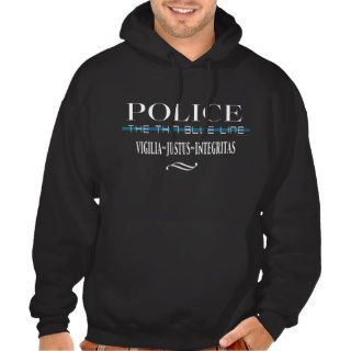 Police   The Thin Blue Line Sweatshirts