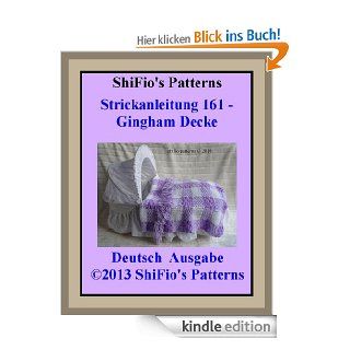 Strickanleitung   KP161  Gingham Decke Strickmuster eBook ShiFio's Patterns Kindle Shop