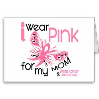 Breast Cancer I WEAR PINK FOR MY MOM 45 Cards