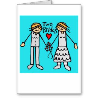 2 brides card