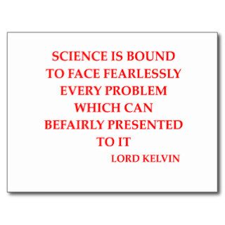 lord kelvin quote postcard