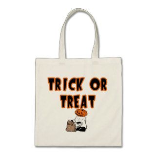 Candy Bag Trick or Treat Pumpkin Head Ghost