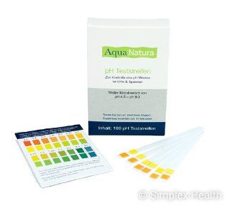 AquaNatura pH Teststreifen (100 Stück) Urin & Speichel Drogerie & Körperpflege