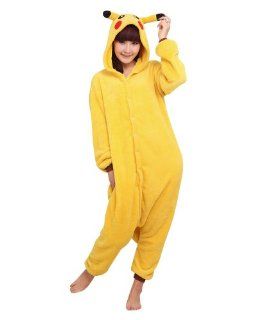 Frau Pokemon Pikachu Schlafanzug Erwachsene Anime Cosplay Halloween Kostüm Größe M (160CM 165CM) Spielzeug