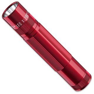 Mag Lite LED Taschenlampe mit Endkappenschalter, 172 Lumen, nach ANSI Standard getest, 5 Betriebsmodi, rot XL200 S3036 Beleuchtung