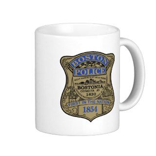 Boston Police Badge Mug