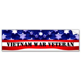VIETNAM War Veteran Bumpersticker Bumper Stickers
