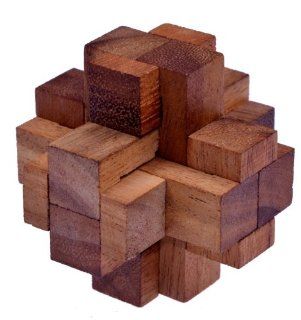 Teufelsknoten G173   3D Puzzle   Denkspiel   Knobelspiel   Geduldspiel aus Holz Spielzeug