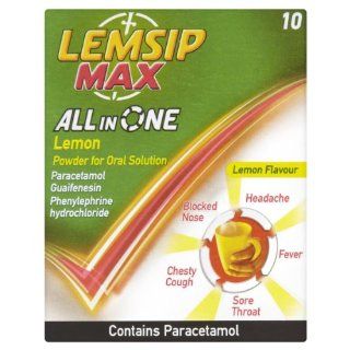 Lemsip Max All in One Lemon Flavour 10 Sachets Drogerie & Körperpflege