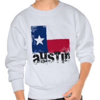 Austin Grunge Flag Sweatshirts