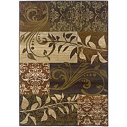 Sydney Rust/ Beige Transitional Area Rug (4' x 5'9) Style Haven 3x5   4x6 Rugs