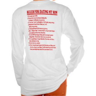 Rules For Dating My Son Shirt For Mom