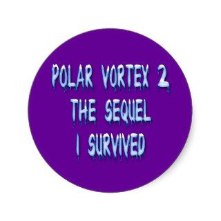 Polar Vortex 2 the Sequel   I Survived Round Sticker